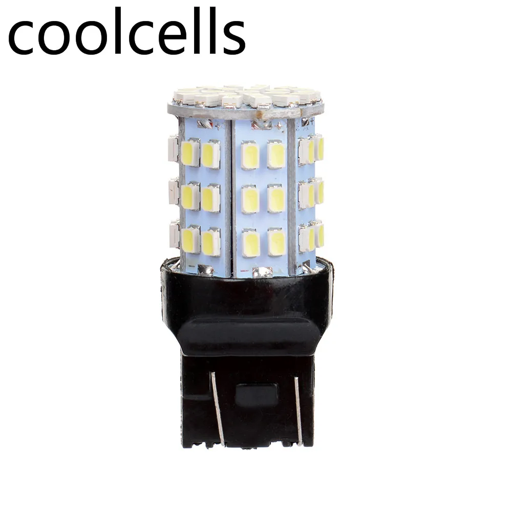 

2 Pcs 12V T20 7440 7443 64 SMD White 6000K Reverse Brake Tail LED Light