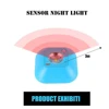 Mini lampe LED intelligente sans fil PIR, capteur de mouvement infrarouge magnétique d'urgence, ampoules pour applique murale, escaliers ► Photo 2/6