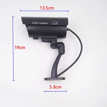 Поддельные пустышки камера пуля водонепроницаемый открытый Крытый безопасности CCTV камера наблюдения мигающий красный светодиодный