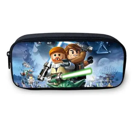 2018 جديد ليغو Ninjago الاطفال التجميل حقيبة الكرتون الأطفال المدرسة التجميل حالة الفتيات قماش حقيبة أقلام الفتيان القرطاسية حامل