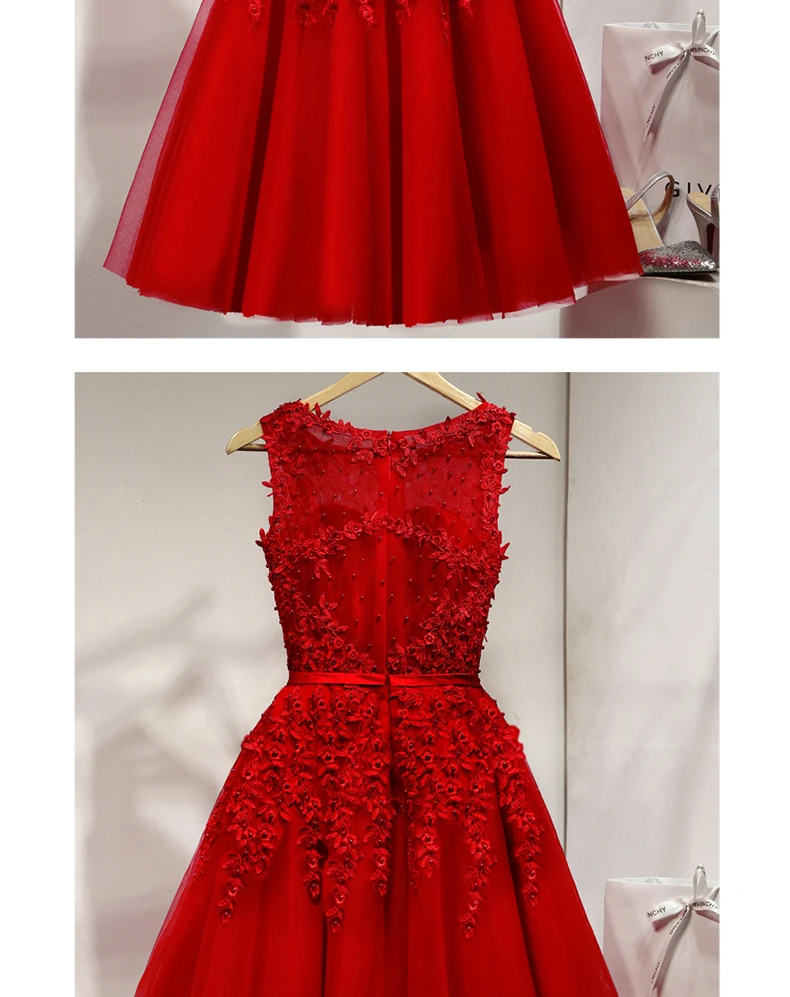 FOLOBE,, элегантные платья до колена для женщин и девочек, с аппликацией из бисера, вечерние платья, розовый, красный, синий светильник