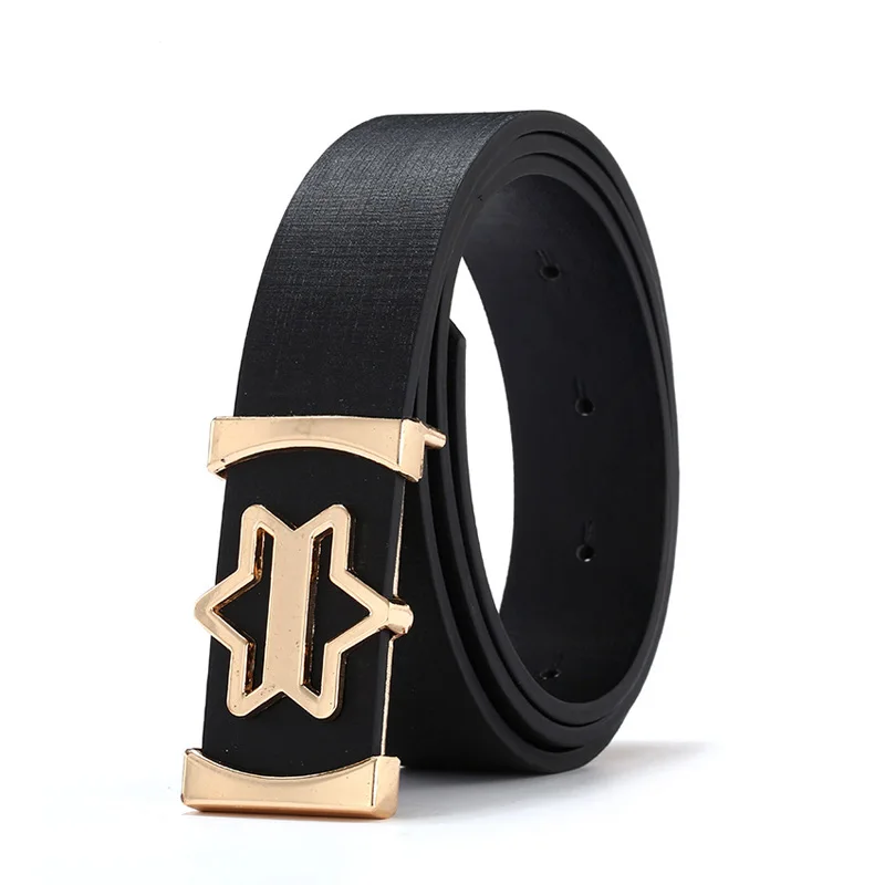 

New style Cody Steel Women Casual Belt Fashion Smooth Buckle Brand Leather Belt For Ladies Popular Split Leather Belt Female