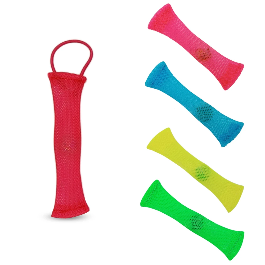 

Flexibility Eco Friendly Venting Emotions Relief Toy Easy Bend Fidgets Stress With Marbles Anxiety Therapy Braided Mesh Sensory