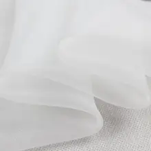 Howmay чистая шелковая ткань, органза 5 момме 5" 114 см Белоснежка для DIY ручной работы или свадебное платье прозрачный тюль занавеска