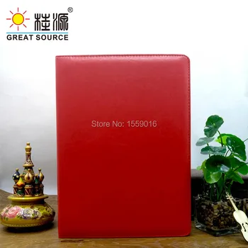 Leather A4 Padfolio Compendium File Folder Multifunction Folder With Calculator Office Supplies(1PC) ruize office supplies leather folder organizer padfolio soft cover 4 ring binder big a4 file folder with calculator and notepad