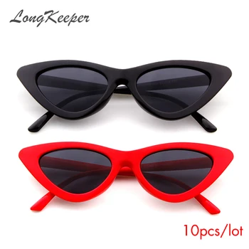 

New Sexy Cat Eye Sunglasses Women Brand Designer Lady Sun Glasses For Female Vintage Shades Eyewear Gafas UV400 10pcs/lot