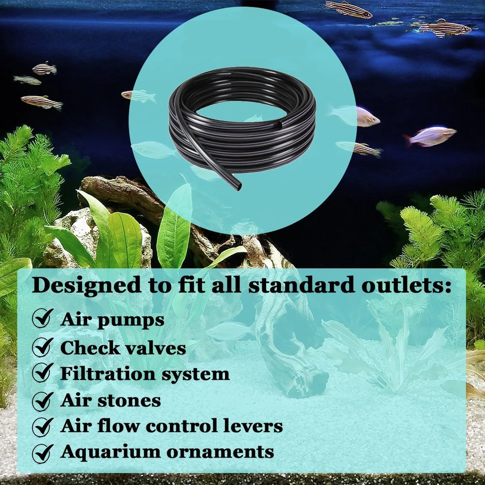 NCFAQUA 4*6 мм Кислород воздушный шланг насоса для пузырь камень Aquario Fish Tank насос пруд