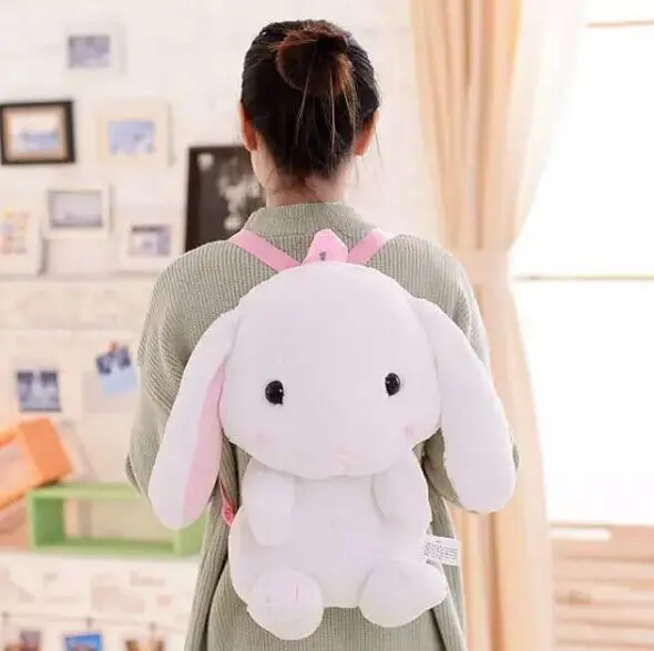 amuse japanese LOLITA cartoon lop backpack, rabbit bunny plush shoulder