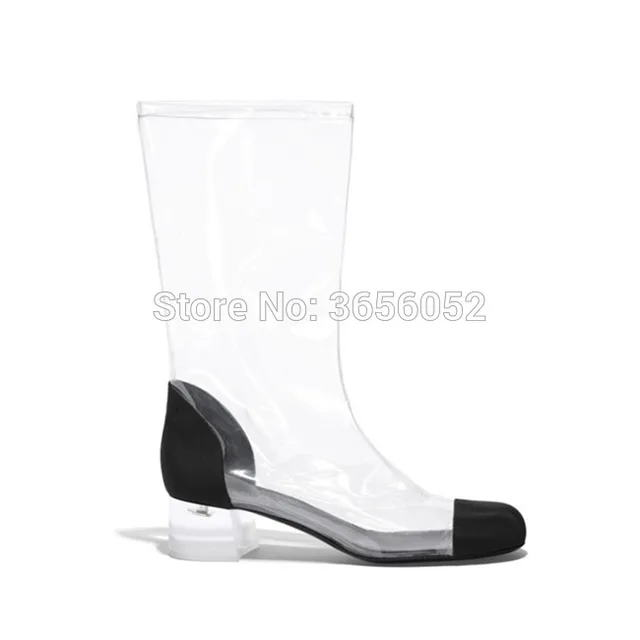 low perspex heels