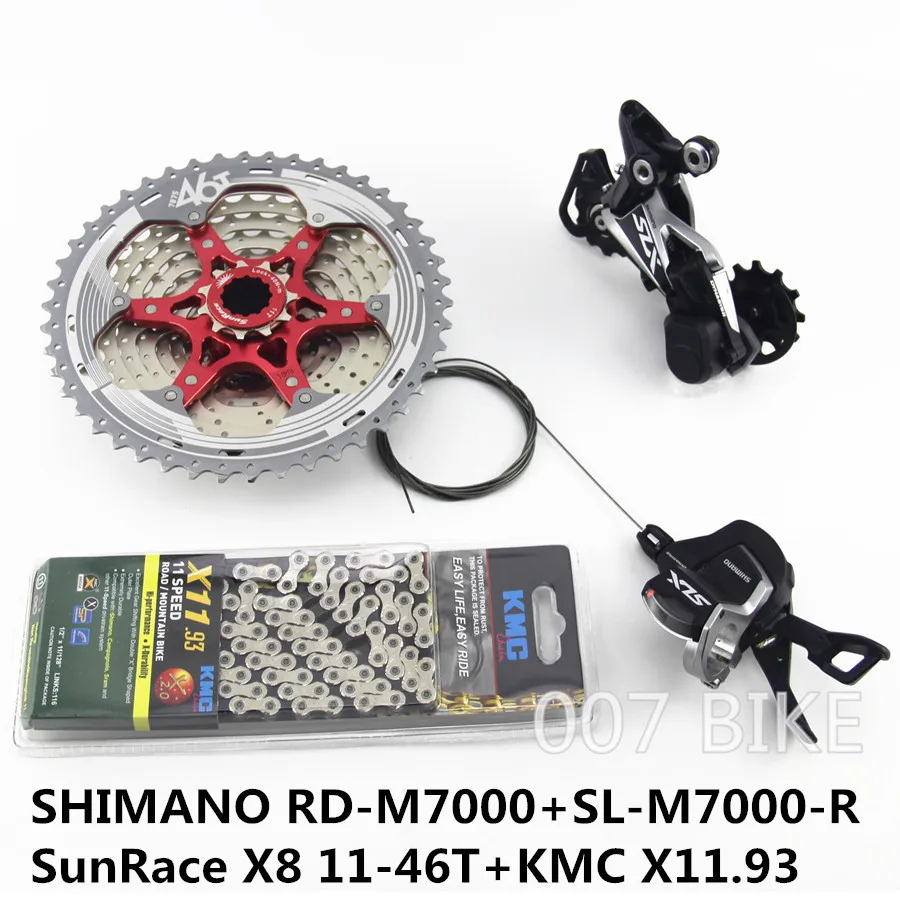 SHIMANO DEORE SLX M7000 комплект горного велосипеда MTB 1x11-Speed 46T 50T SL+ RD+ SUNSHINE+ X11.93 M7000 рычаг переключения передач задний переключатель