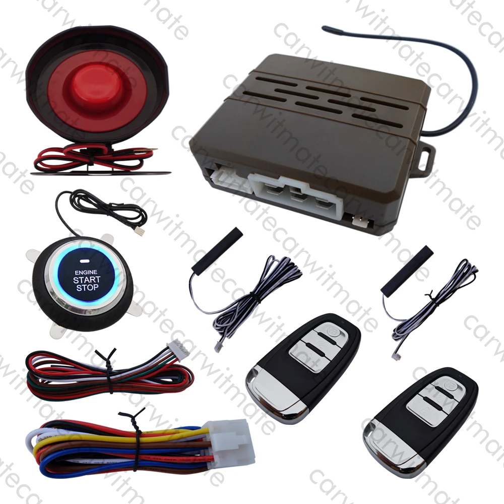 Smart Key PKE Car Alarm System Keyless Entry With Remote Engine Start