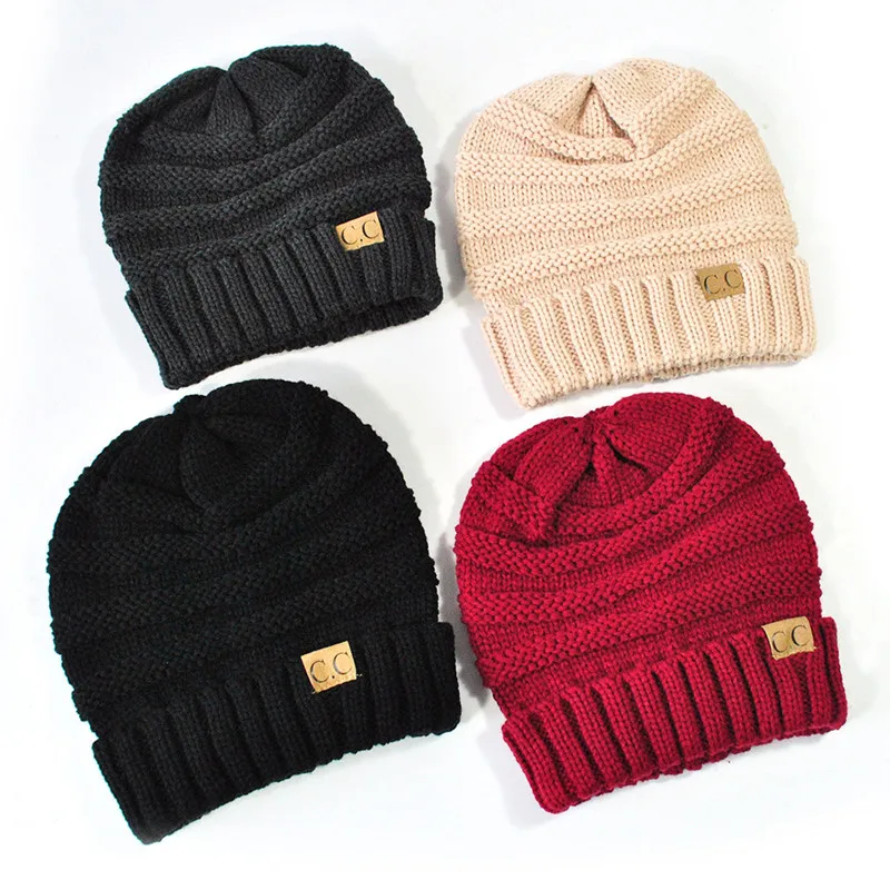 13 colors Unisex Winter Knitted Wool Cap Women Men Folds Casual CC labeling Beanies Hat Solid Color Hip-Hop Beanie Hat Gorros 13 colors Unisex Winter Knitted Wool Cap Women Men Folds Casual CC labeling Beanies Hat Solid Color Hip-Hop Beanie Hat Gorros