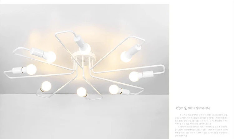 Vintage Chandelier Ceiling Lamp E27 LED Lamparas De Techo Retro Industrial Home Decor Luminaria 18
