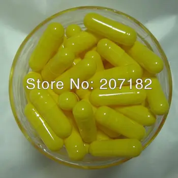

(2000pcs/pack) 0# Yellow/Yellow Color Hard Gelatin Capsule, Empty Capsule---Cap and Body Separated