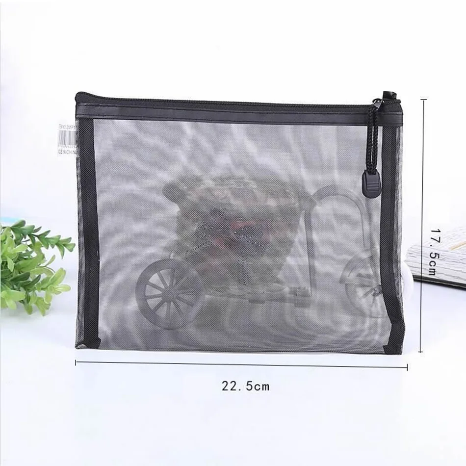 شبكة حقيبة مستحضرات تجميل شفافة النساء السفر وظيفة حقيبة مستحضرات تجميل سستة المكياج المنظم كيس التخزين أدوات الزينة الجمال غسل حالة