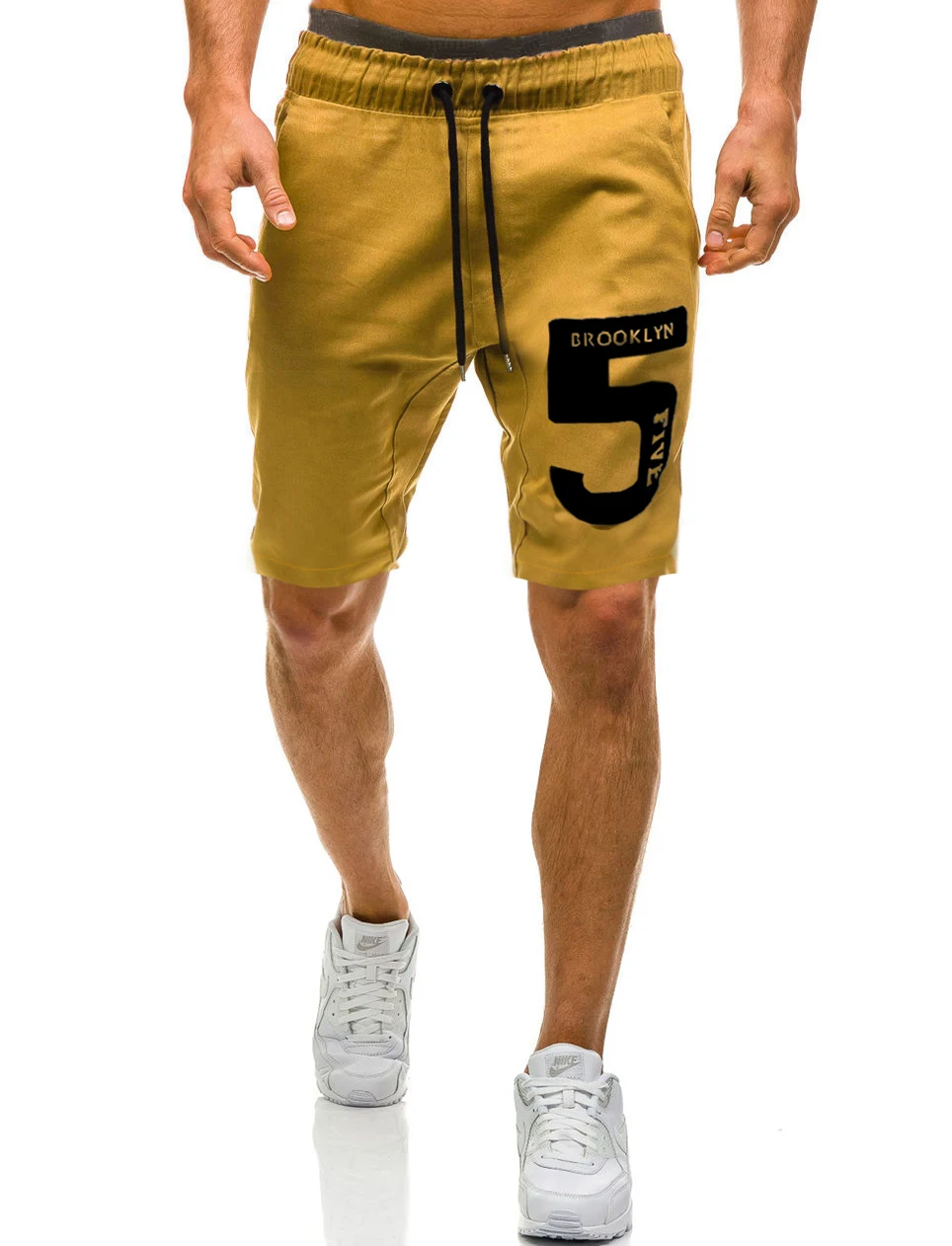 MarKyi модные с буквенным принтом Мужские Компрессионные шорты хорошего качества летние мужские короткие штаны повседневные