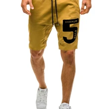 MarKyi модные с буквенным принтом Мужские Компрессионные шорты хорошего качества летние мужские короткие штаны повседневные