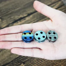 1 шт. из титанового сплава для повседневного использования пористые бусы на веревочке нож Бусы Веревка Шнур Браслет фонарик трос на бусинках Подвески уличные аксессуары