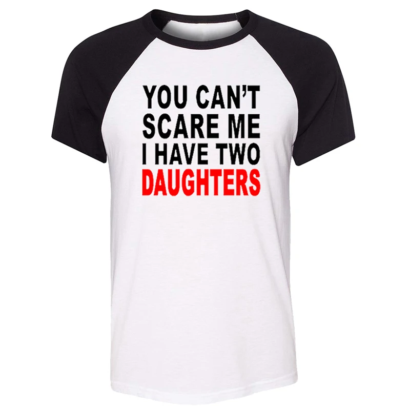 

You Can't Scare Me I Have Two Daughters Game of Thrones Three-eyed crow black gray blue Design Mens Printing T shirt Graphic Tee