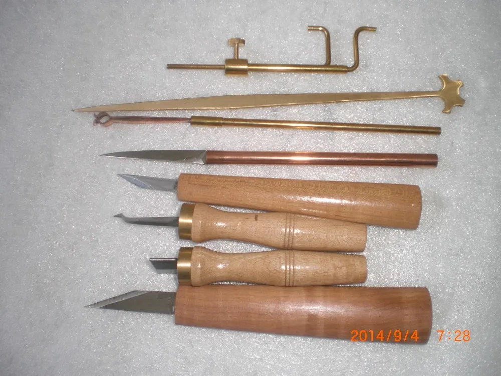 8 počítačů se liší Nástroj na výrobu houslí Luthier Nástroj pro nůž pro řezání nástrojů pro řezání nástrojů