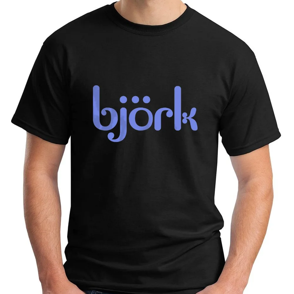 2018 New Summer T-shirts Bjork Icelandic Logo Short Sleeve Black Men's T-Shirt Size S-5XL Style T shirt | Мужская одежда