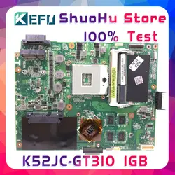 Kefu K52JC для ASUS K52JC K52J X52J A52JC A52J GT310/1 Гб, может использоваться как ноутбук материнская плата протестированная 100% работа оригинальная
