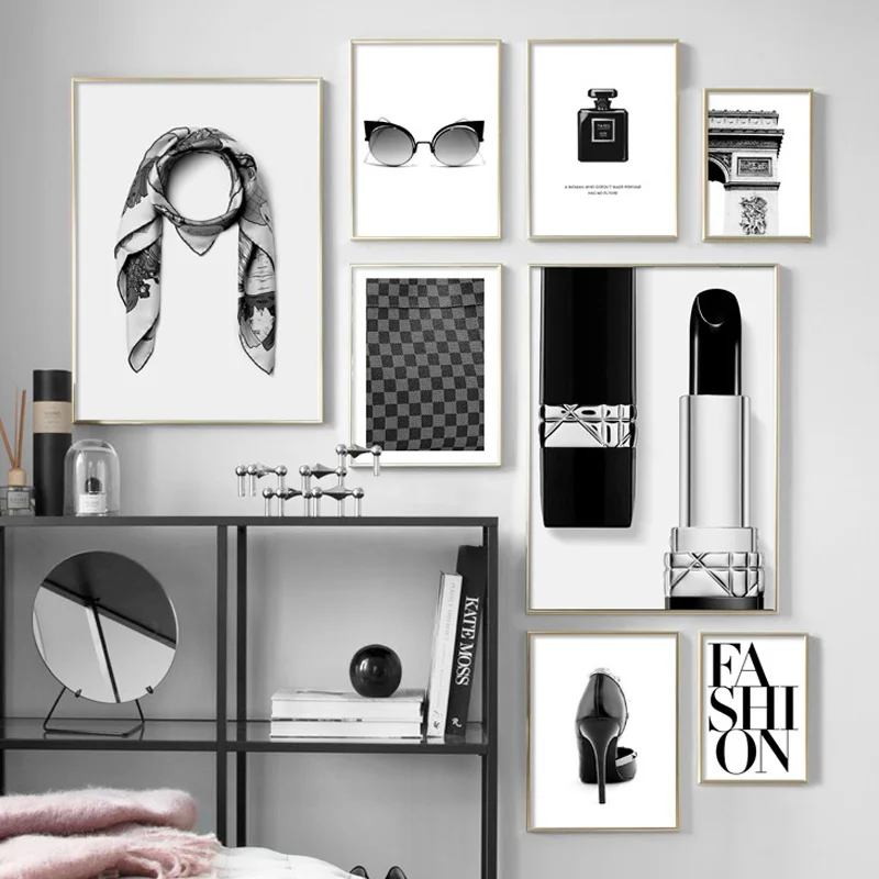 

Fashion Paris Tower Perfume Makeup Salon Nordic Posters And Prints Wall Art Canvas Painting Wall Pictures For Living Room Decor