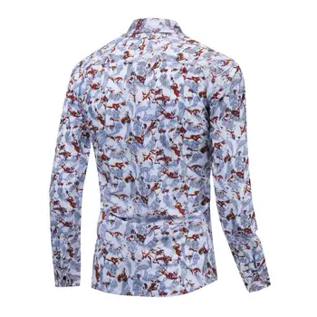 

Europe And America Large Size New Cotton Printing Button Down Top Shirt 188 Mens Cotton Print Shirts Wholesale
