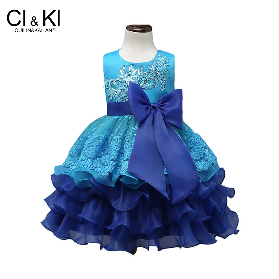 

CuilinKailan dress Formal Children Ball Gown kids Clothing girl Elegant princess party tutu kids christmas costume flower dress