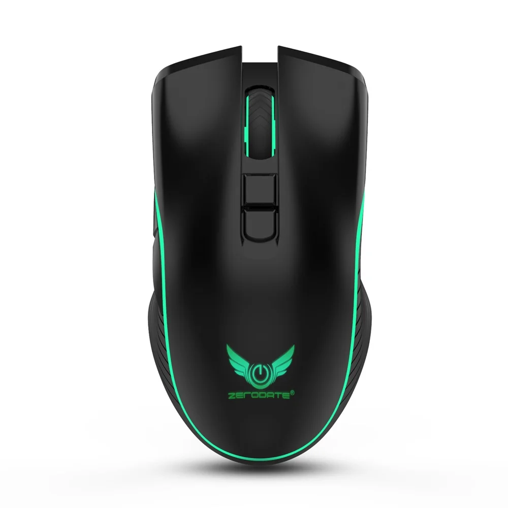 Эргономичная перезаряжаемая беспроводная мышь ZEROGATE T26 USB 2 4 ГГц с портом быстрой