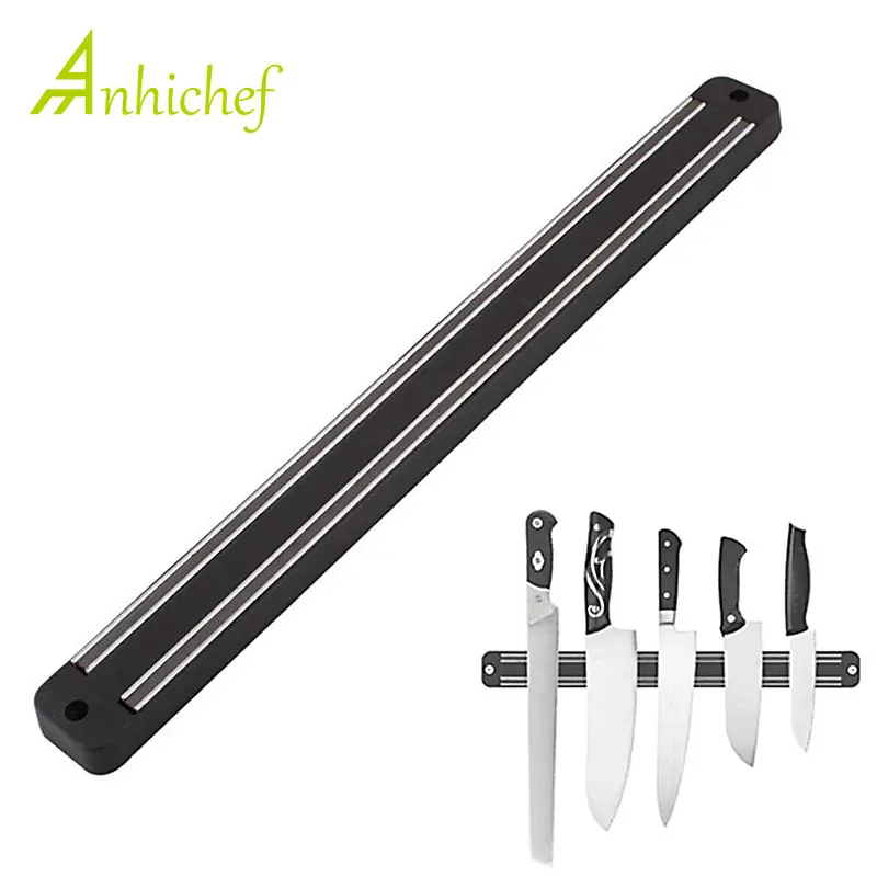 Soporte magnético de 13 pulgadas para cuchillos, soporte de pared de metal ABS para estante para cuchillos de plástico a rayas, accesorios para cuchillos de cocina para el hogar|Bolsas de bloque y rollo| - AliExpress - Space-Saving Products for Tiny Kitchens