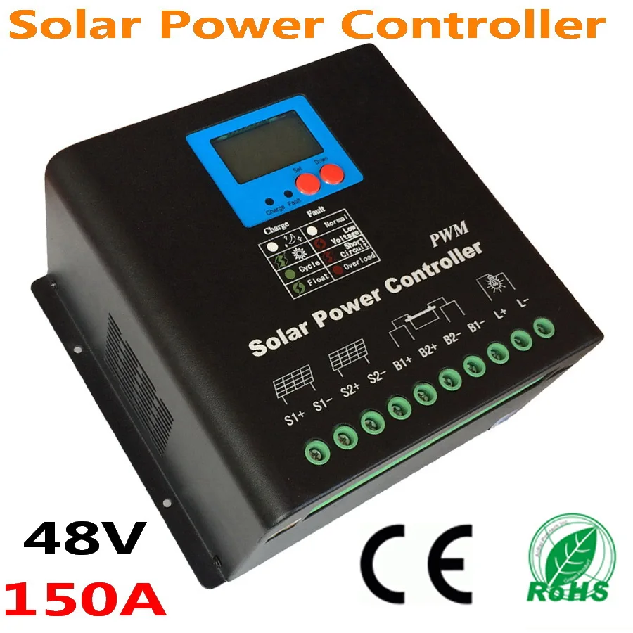 150A Solar Controller 48V PV panel Battery Charge Controller Regulator