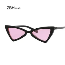 Сексуальные маленькие солнцезащитные очки с бабочкой кошачий глаз, женские роскошные брендовые Модные солнцезащитные очки, женские красные черные Винтажные Солнцезащитные очки UV400
