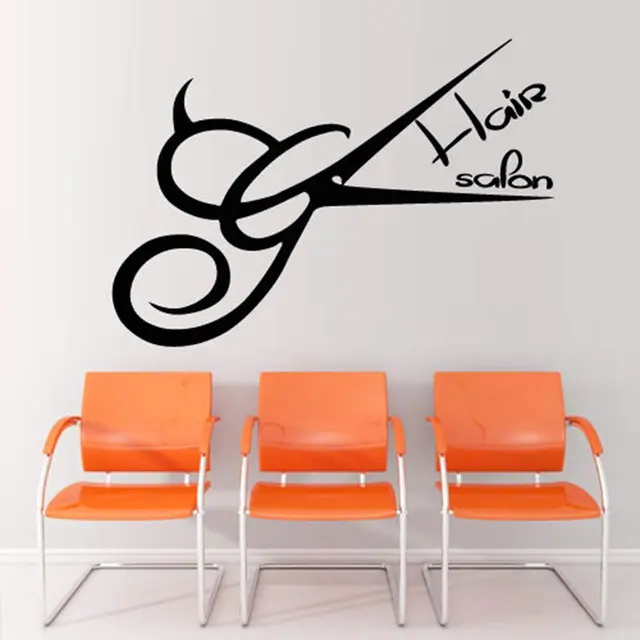 Salon Wall Art aliexpress : buy hair scissors decal barber shop sticker hair Salon Wall Art aliexpress : buy hair scissors decal barber shop sticker hair
