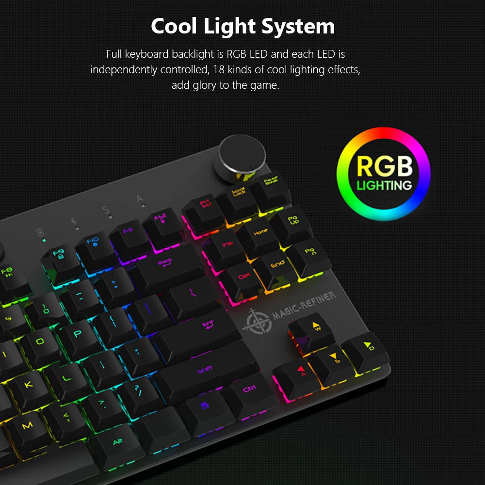 Проводная И Беспроводная игровая клавиатура MAGIC REFINER MK11 USB BT 3 0 механическая