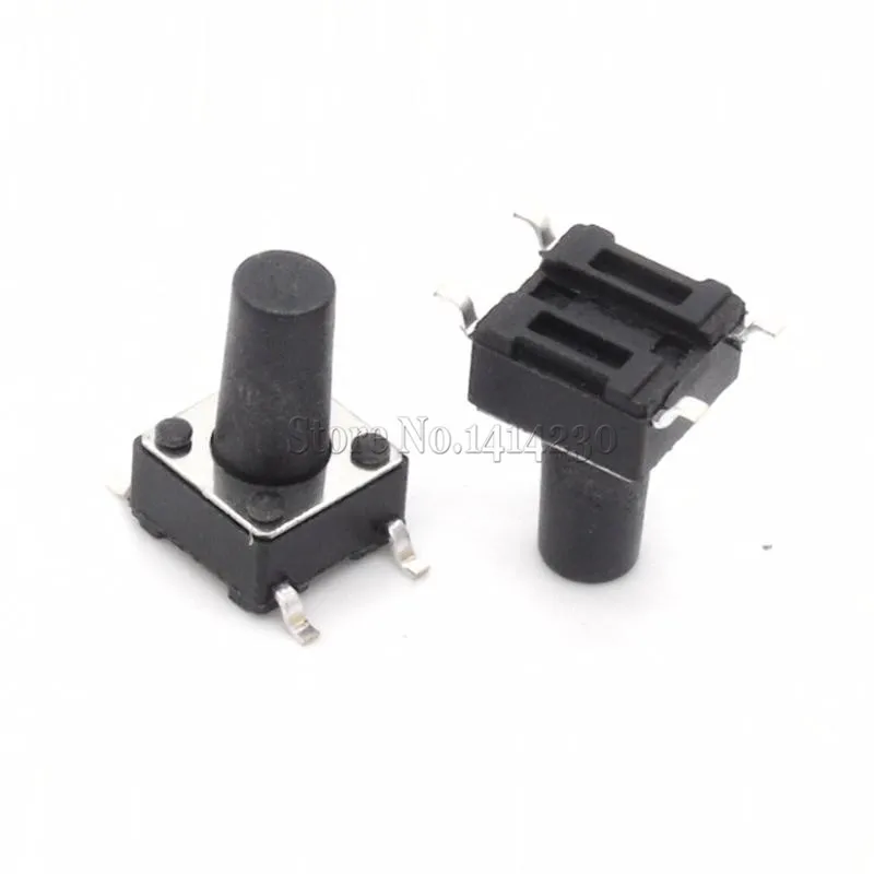 

100PCS SMD Tact Push Button Switch 6X6X10mm Micro Switch 6*6*10mm