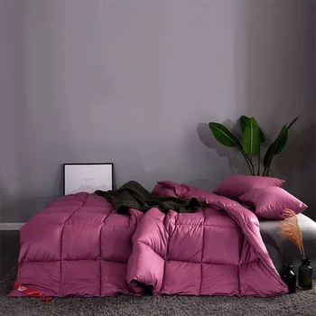 

GraspDream Autumn and winter quilt thicken flannel comforter star strip grid blanket lamb down duvet fabric filling bedding