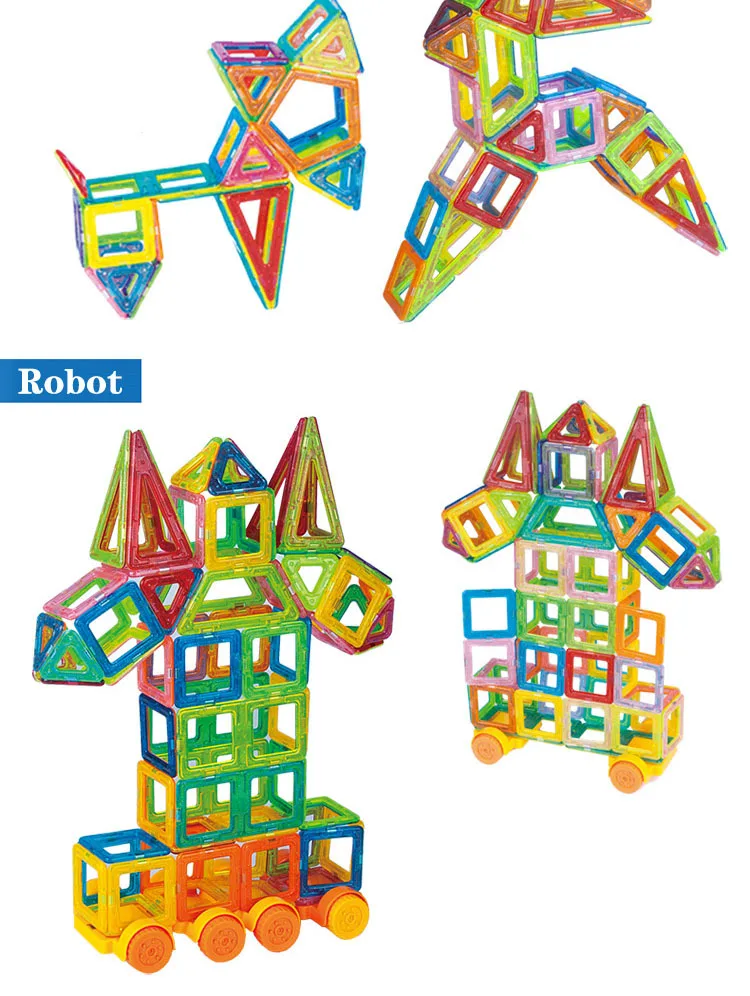 100-298 конструкторские модели магнитных блоков и магнитных конструкторских игрушек, пластиковые Развивающие игрушки, детский подарок
