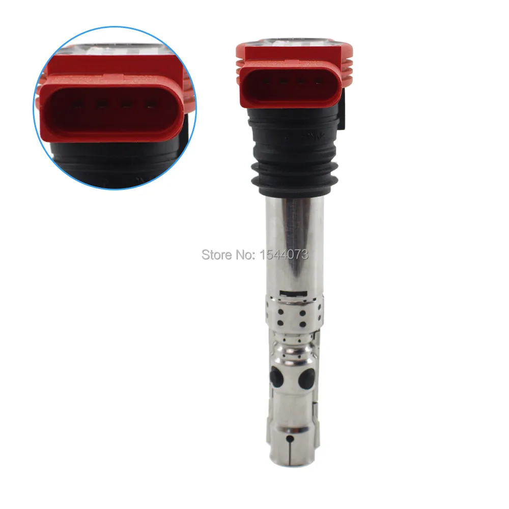 4Pcs Set With OEM BOX Red Ignition Coils Fit For