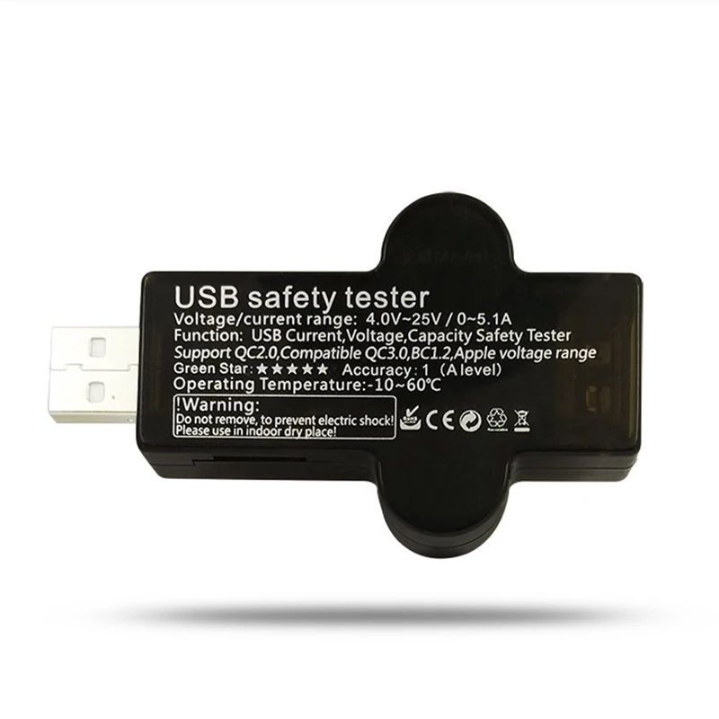 STOD USB тестер метр Цифровой мультиметр Ток Напряжение детектор звуковой сигнализации безопасная зарядка для зарядного устройства Банк питания кабель монитор