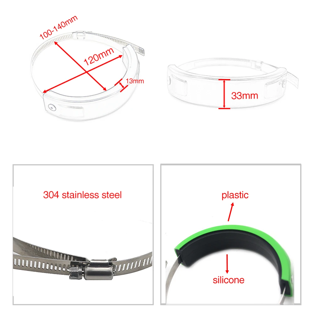 ZSDTRP аксессуары для мотоциклов защита выхлопной трубы подходит для универсальных 100 мм-140 мм овальных выхлопных газов 5 цветов для YAMAHA YZF