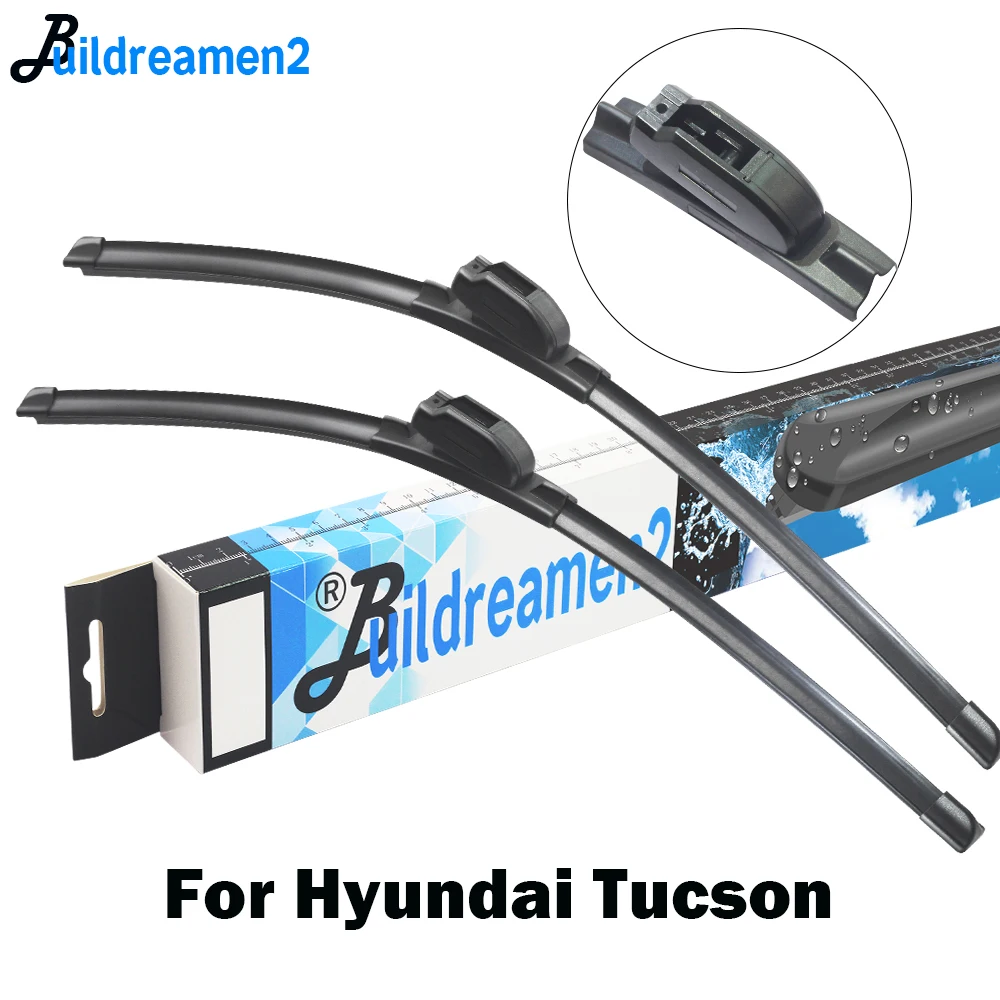 

Buildreamen2 For Hyundai Tucson 2004-2018 Car Styling Frameless Wiper Blade Auto Rubber Windshield Wiper