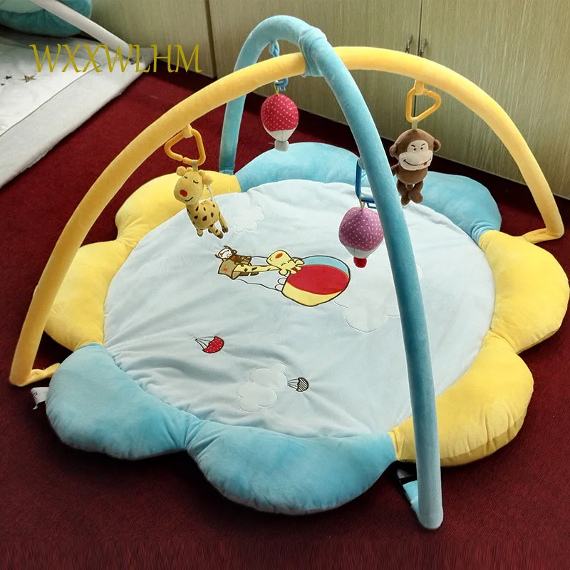 

Baby fitness frame Dongba baby toy 0-1 year old plush toy game blanket lion crawling blanket benefits