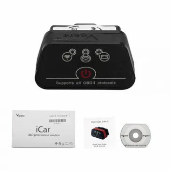 

Vgate iCar 2 WIFI Version ELM327 OBD2 Code Reader iCar2 For Android/ IOS/PC