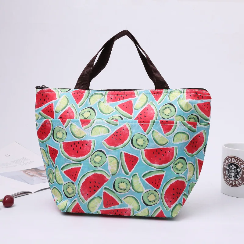 

Women Cartoon Portable Cooler Bag Lunch Bag Portable Insulated Thermal Cooler Lunch Box Tote Picnic Storage Bag Case