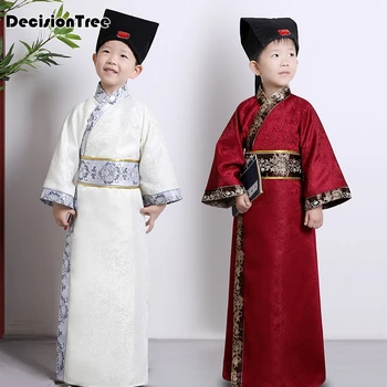 

2019 new style chinese boys emperor dragon robe dress costume outfit hanfu ancient qing dynasty emperor prince children's