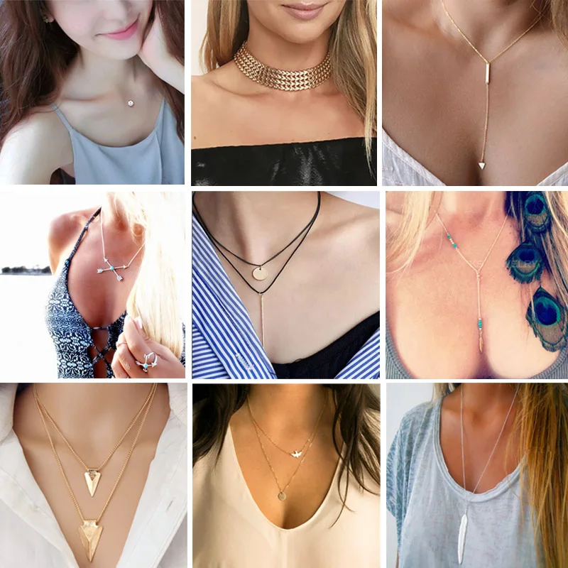 

Women Black Suede Choker Necklace Fashion Pendant Punk Gothic Chokers Fashion Necklace Jewelry