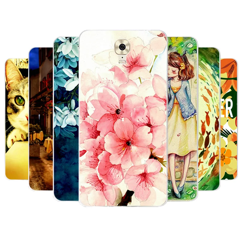 Phone Case For Gionee M6 Beautiful girl Cartoon Soft Silicone Colorful Flower Back Cover | Мобильные телефоны и