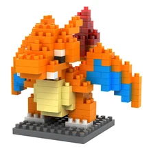 Pokemon Charizard Comics Pet LOZ Diamond Blocks Building Blocks Miniature Minifigure Toy Baby Toys for Girls Toys for Children