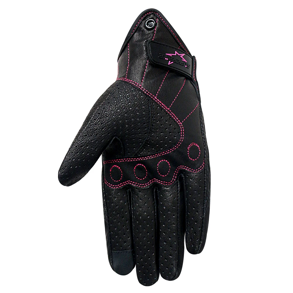 Мотоциклетные Перчатки женские s m Touch кожаные Goatskin Guantes летние велосипедные перчатки женские мотоциклетные перчатки s m otorbike Luva s m otorcycle